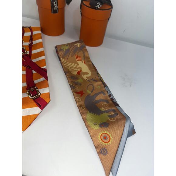 Hermès Twilly Scarves Set of Two - Picture 3 of 3
